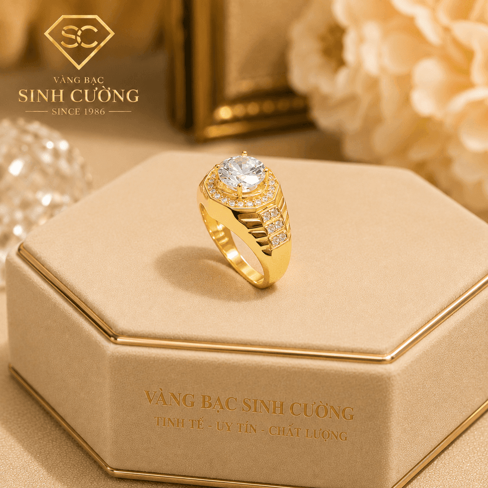 Nhẫn Thiên Vương — Vàng tây 10K