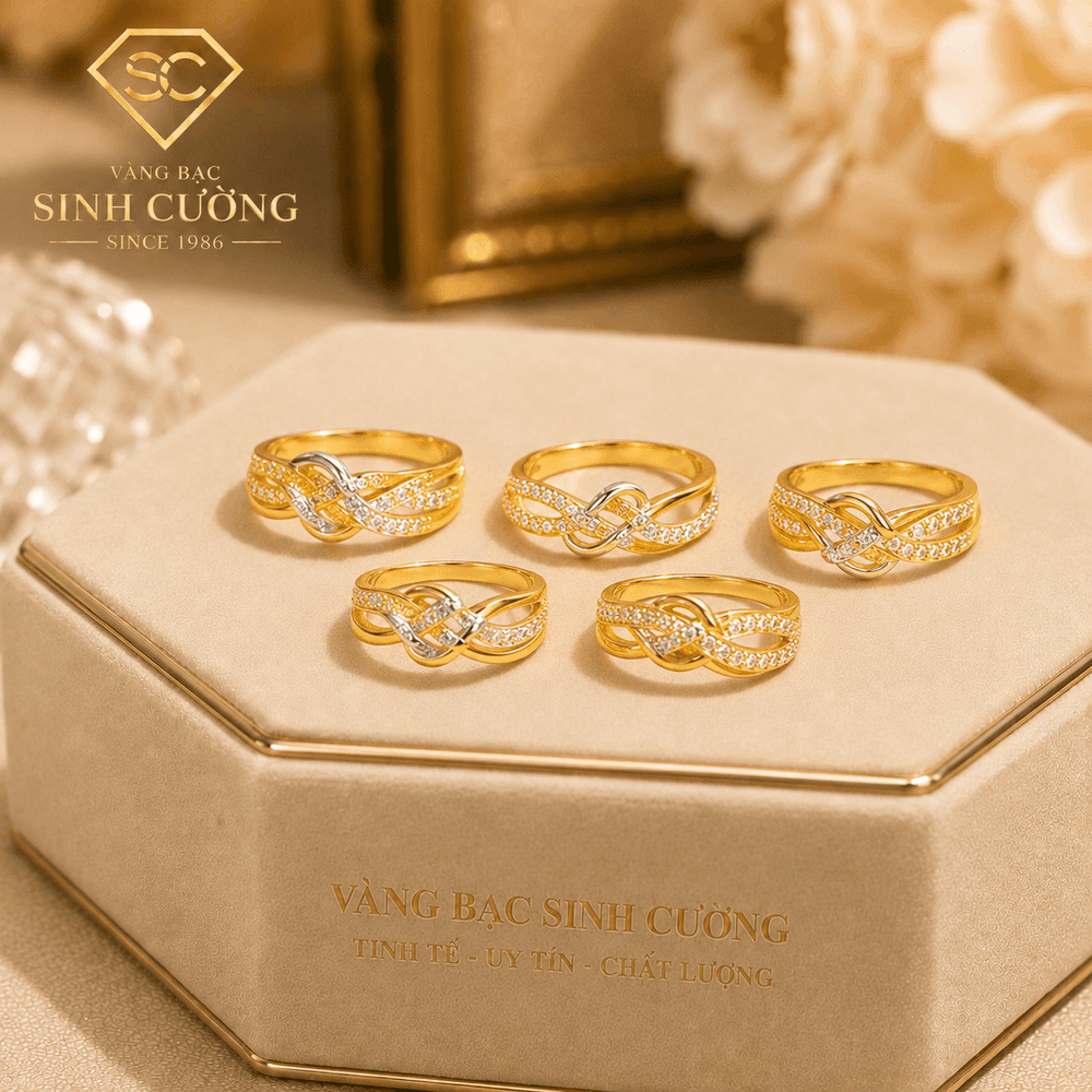 Nhẫn Vô Cực — Vàng tây 10K